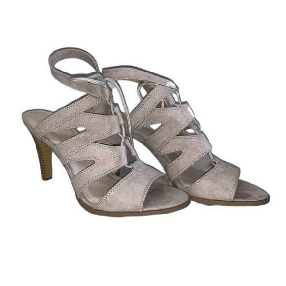 Simply Vera Vera Wang Lace-Up Peep Toe 10M - Picture 1 of 4